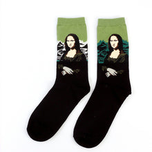 Load image into Gallery viewer, Hot Starry Night Autumn Winter Retro Women Personality Art Van Gogh Mural World Famous Painting Male Socks Oil Funny Happy Socks