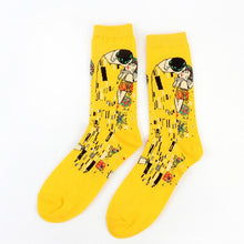 Load image into Gallery viewer, Hot Starry Night Autumn Winter Retro Women Personality Art Van Gogh Mural World Famous Painting Male Socks Oil Funny Happy Socks