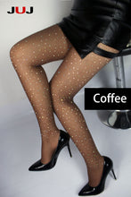 Load image into Gallery viewer, 2019 Sexy Women's Diamond Fishnet Tights Mesh Pantyhose Multicolor Rhinestone Nylons Shiny Pantyhose Collant Hosiery Fish Net