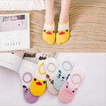 Load image into Gallery viewer, Back heart stripe dot Invisible Short Woman summer comfortable cotton girl women boat socks ankle low female 1pair=2pcs ws191