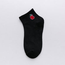 Load image into Gallery viewer, Funny Cute Japanese High School Girls Cotton Loose Striped Crew Socks Colorful Women Sox Harajuku Designer Retro Yellow White